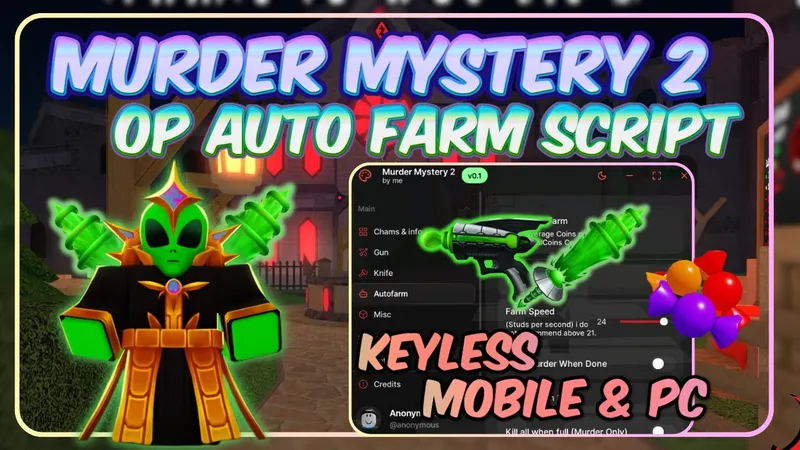 Murder Mystery 2 #1 MM2 SCRIPT | AUTOFARM/AUTOKILL/AUTOWIN | UPDATED 2025