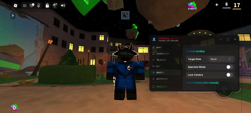 Murder Mystery 2 [FourHub] No Key Aimbot,ESP,Auto Farm,TP,And More