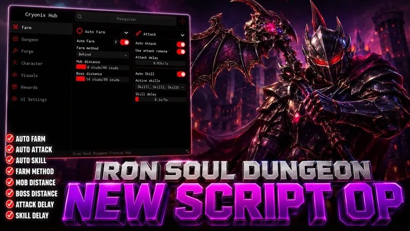 Iron Soul Dungeon Script — AUTO FARM | AUTO DUNGEON | AUTO