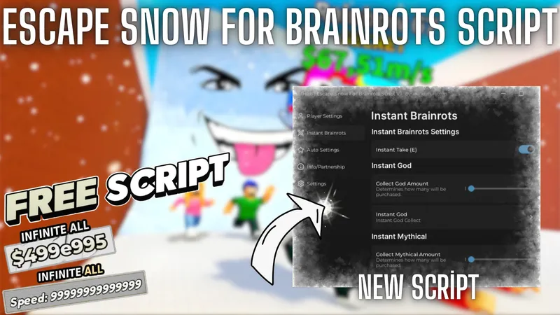 Op Script Godmode, Instant God, Instant Brainrots VIP Unloc