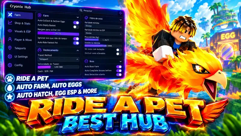 Ride A Pet Script — AUTO FARM, AUTO EGGS, AUTO HATCH, EGG E