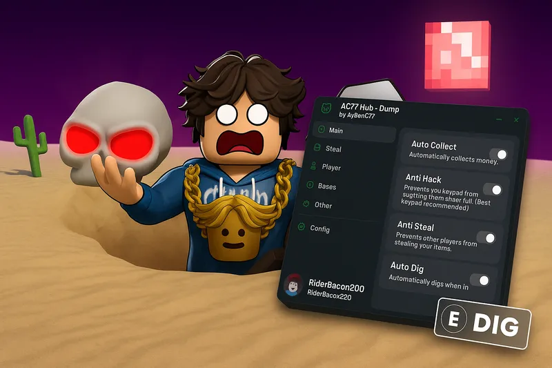 DUMP [ALPHA] AC77 Hub Auto Sell Anti Steal Anti lockpick Auto Steal