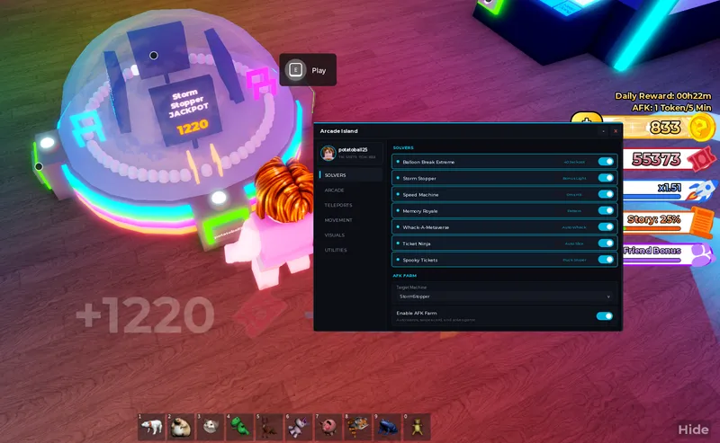 All in one | Arcade Solvers | Teleports | Esp | Autofarm