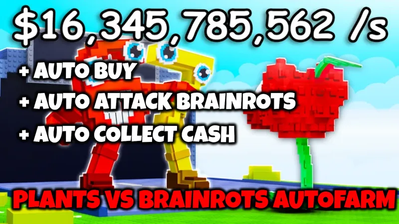 [🌱] Plants Vs Brainrots 🌻 Auto Attack Auto Buy Auto Collect Auto Farm