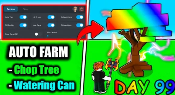 Auto Chop Tree, Auto Watering Can & More