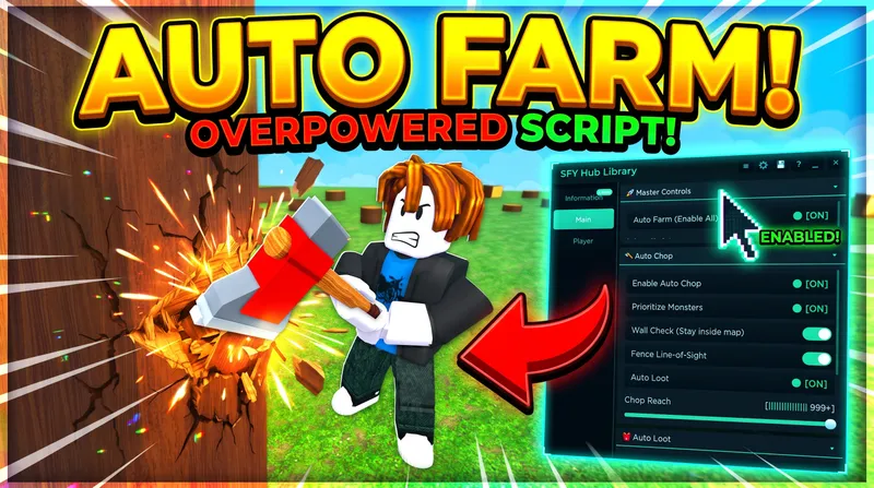 Auto Farm + Auto Chop tree + Auto Sell and more
