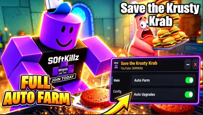 AUTO FARM, AUTO COOK, AUTO SERVE, AUTO CLEAN, AUTO UPGRADES