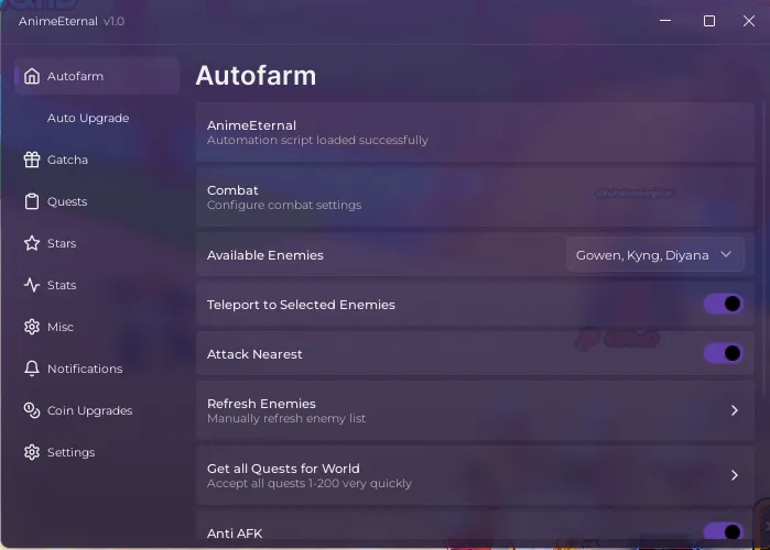[Geass] Anime Eternal Auto Farm, Auto Dungeon, Auto Upgrade HALLOWEEN
