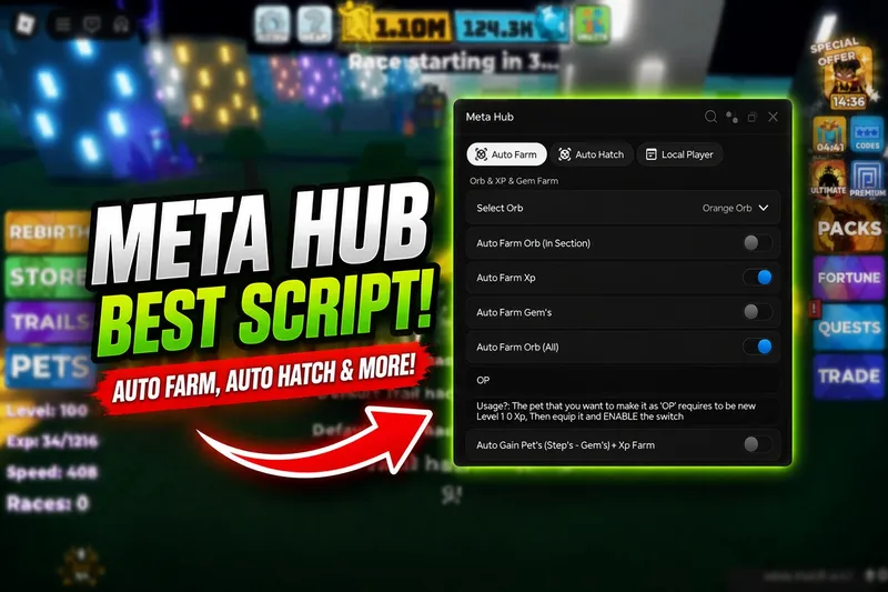 Auto Farm, Auto Farm Hoops, Auto Hatch, Meta Hub, And More