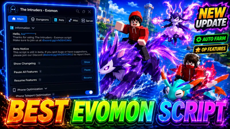 Auto Farm, Dungeons, Tower, Pets, Quests, auto boss& Rewards