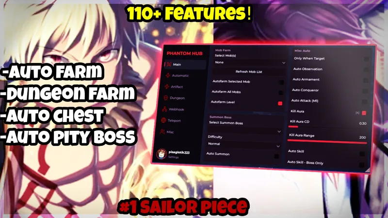 Auto Farm I Auto Boss Farm I Auto Dungeon I Keyless