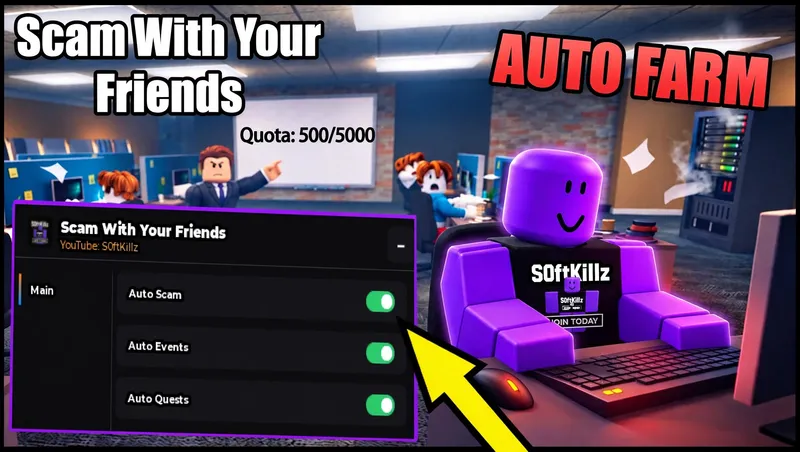 AUTO SCAM, AUTO DEPOSIT, AUTO GENERATOR, AUTO QUESTS & more