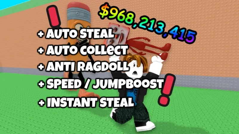 Don’t Steal the Brainrots 🧠 Auto Steal Auto Collect Anti Ragdoll Instant Steal