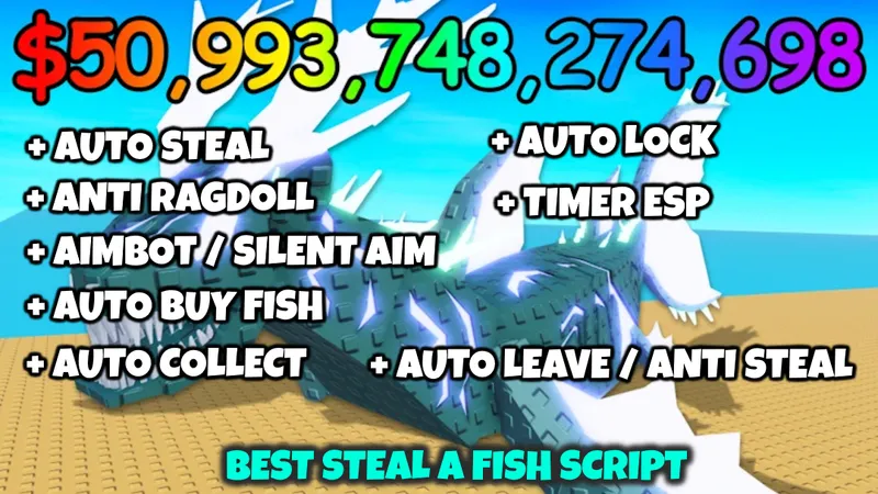 [☠️] Steal A Fish! Auto Steal Auto Lock Auto Buy Auto Collect Timer ESP