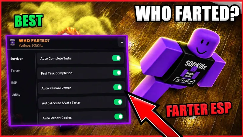 AUTO TASKS, ROLE ESP, AUTO POWER, AUTO FART & more