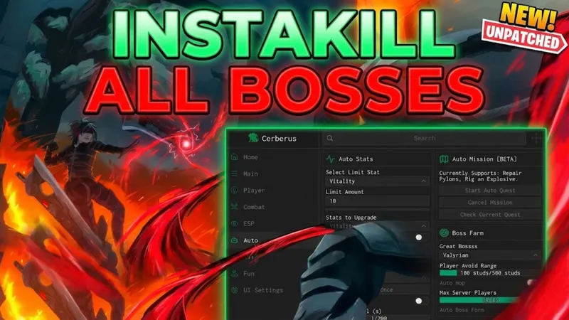 AutoBoss | AutoParry | AutoFarm + MORE