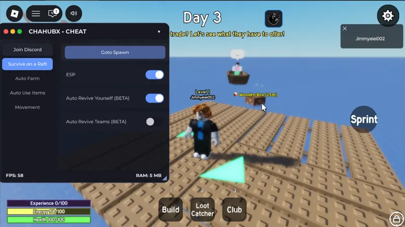 AUTOFARM + AUTO ITMEUSE (FREE) Survive on a Raft
