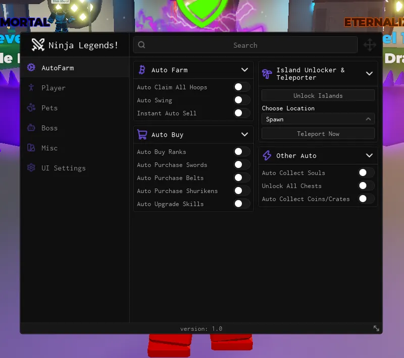 AutoSwing, AutoBuy, Auto Kill Bosses, Auto Spin Pets Script!
