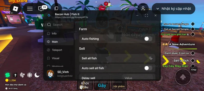 Bacon Hub fish it script