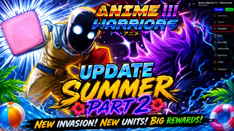 Best Anime Warriors III Script Support all devices Keyless