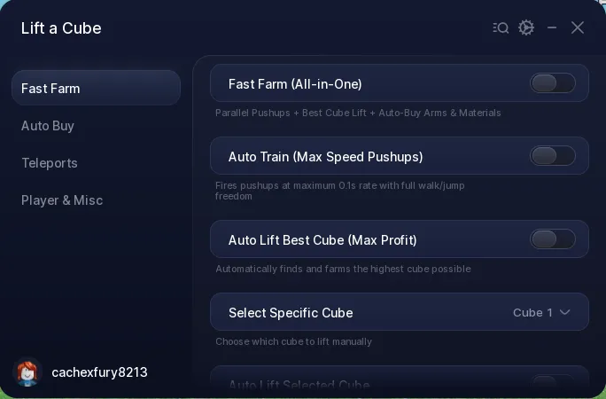 Best Lift a Cube Script Hub | Fast Auto Farm, Auto Lift Best