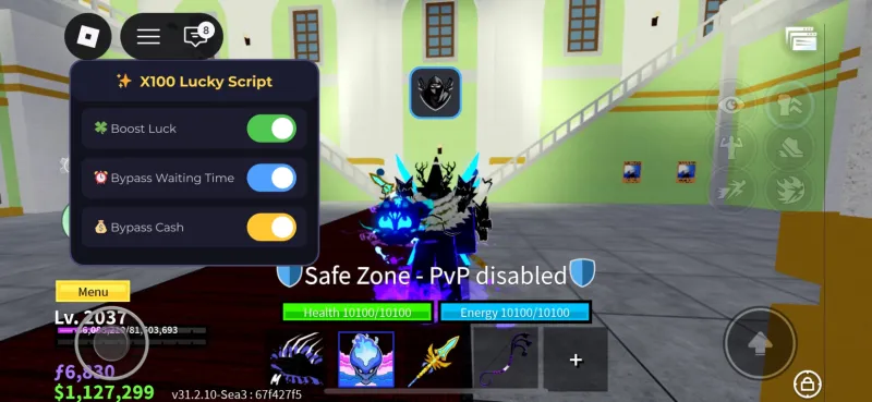 Blox Fruit 100x Luck Script