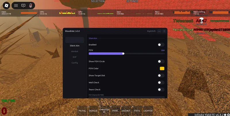 Breadware Hub | Silent aim, Aimbot, ESP OP