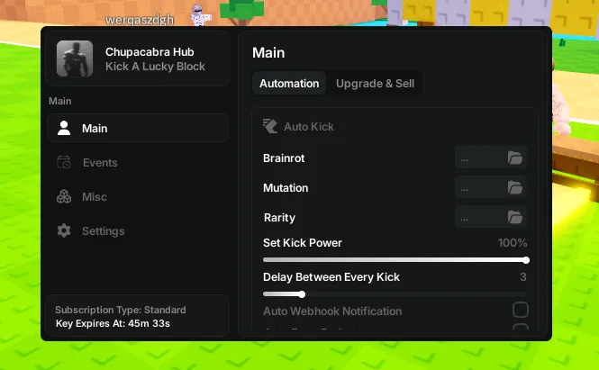 Chupacabra Hub│Auto Kick, Auto Weather, Fastest Auto Mastery