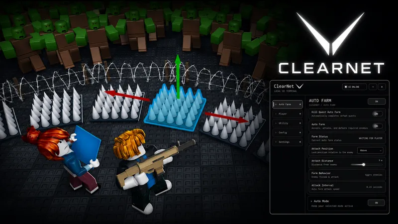 ClearNet | OP Auto Farm, Easy 1000 Wave | Description