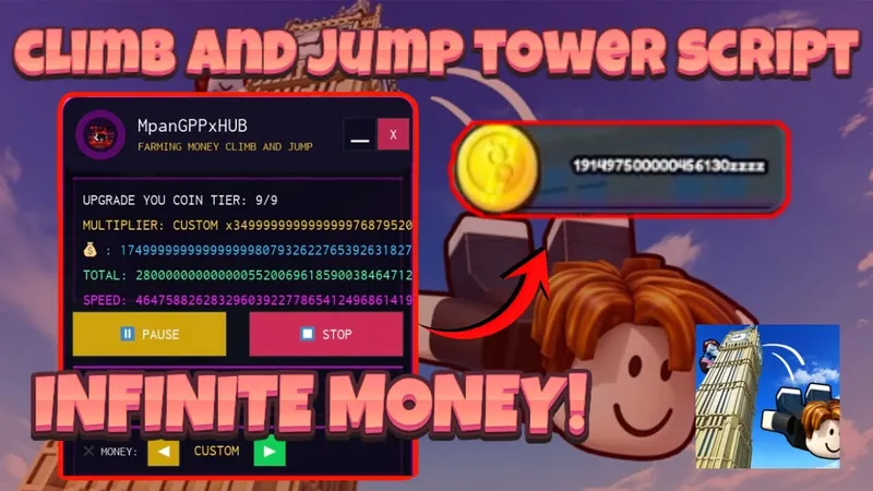 CLIMB AND JUMP AUTO FARM UNLI MONEY NEW UPDATE MpanHUB