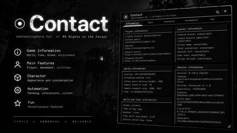Contact - delete map, kick players, server-ban players, more