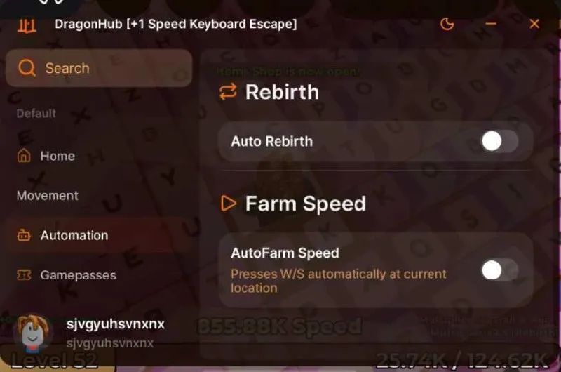 DragonHub [+1 Speed Keyboard Escape]