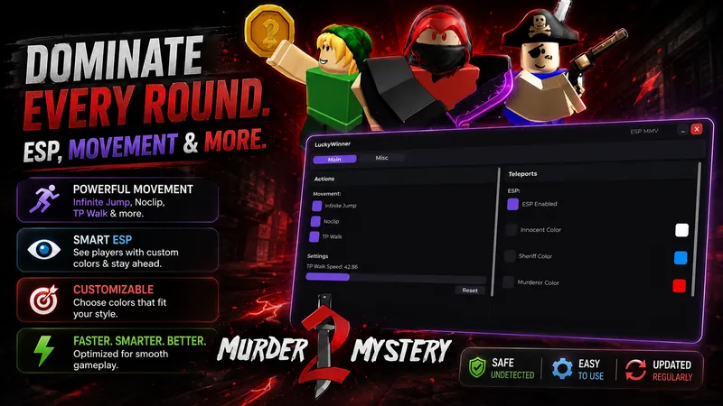ESP Murderer, ESP Sheriff, ESP Innocent, Inf Jump, Tp walk