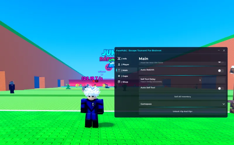 [FourHub] No Key Insta Interact,Auto Collect,Unlock Vip