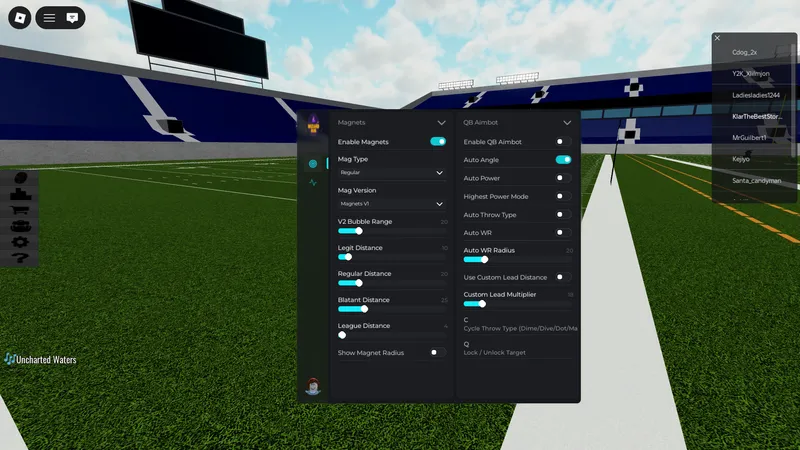 Football Fusion 2 (FREE AND BEST) QB AIMBOT AND MAG SCRIPT