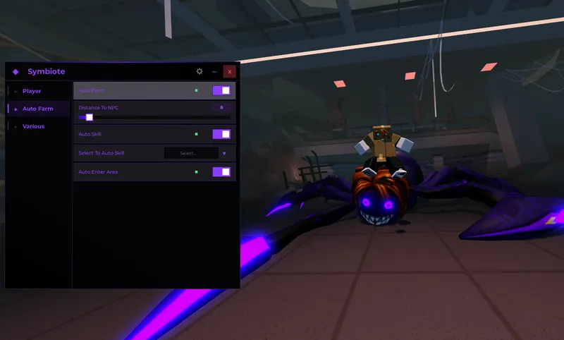 [FREE] [OP] AUTO FARM | AUTO ENTER AREA | Symbiote