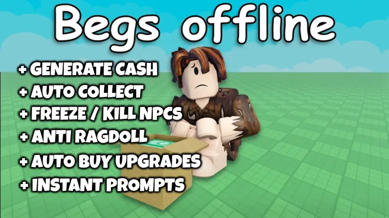 Be a Beggar! GENERATE MONEY AUTO UPGRADE + MORE OP SCRIPT
