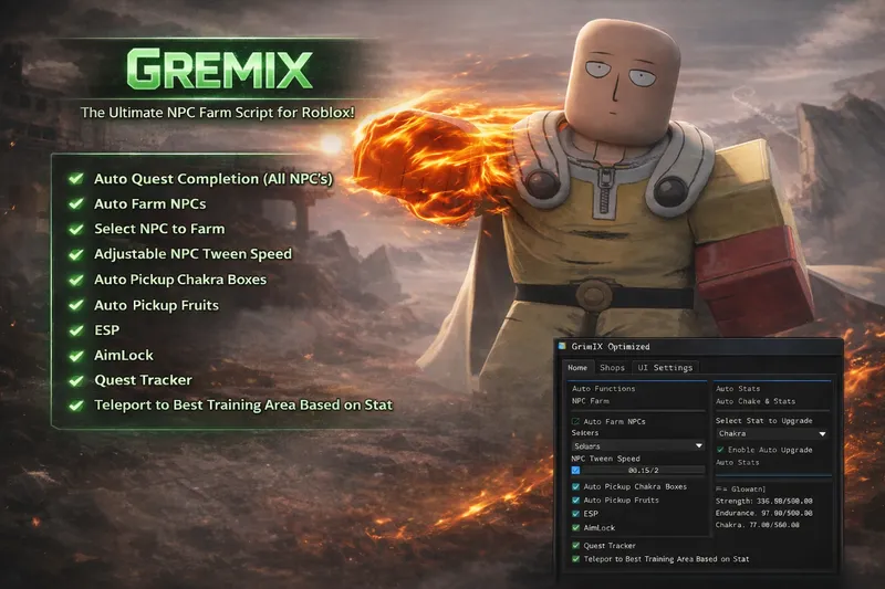 Gremix | Auto Quest , Auto Pick Chikara [BETA]