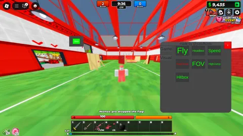 [💰2x] Flag Wars!  HeadBox, Hitbox, ESP, Speed, Fly, FOV Changer and more!!