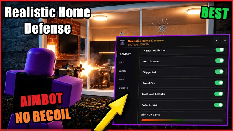 HEADSHOT AIM, NO RECOIL, RAPID FIRE, AUTO RELOAD, ESP & more