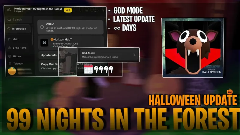 [💔] 99 Nights in the Forest 🔦 Horizon Hub - Auto Inf Candy, God Mode & More