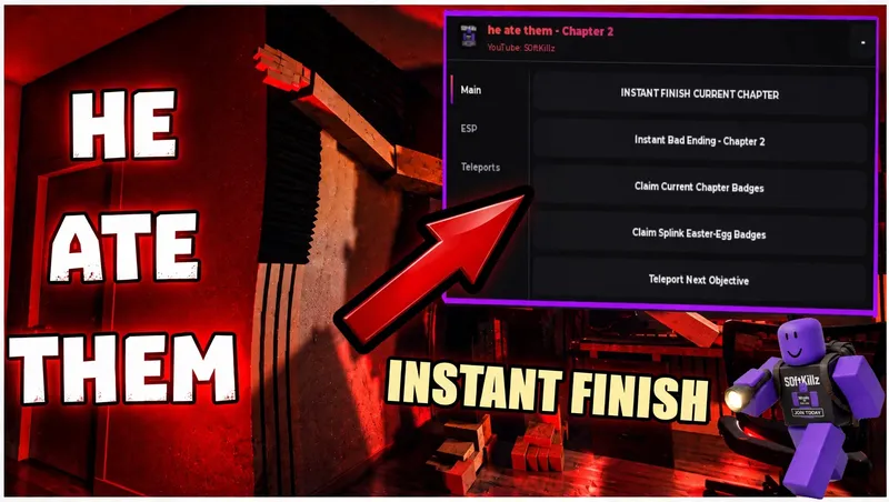 INSTANT FINISH, GET BADGES, GOD MODE, SKIP CHASE, ESP & more