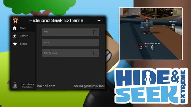 Hide and Seek Extreme Kill All, Coin Farm and more