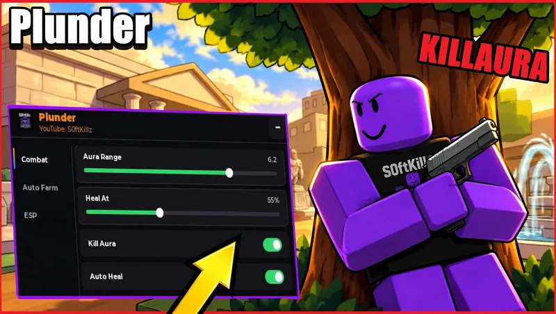 KILLAURA, AUTO HEAL, AUTO LOOT, AUTO FARM, ESP & more