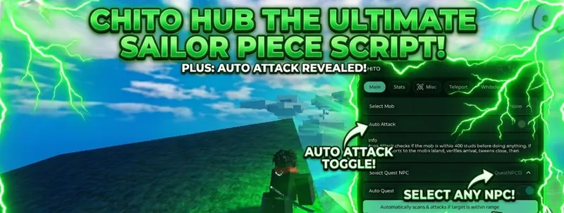 killaura autoquest teleportation auto upgrade and more