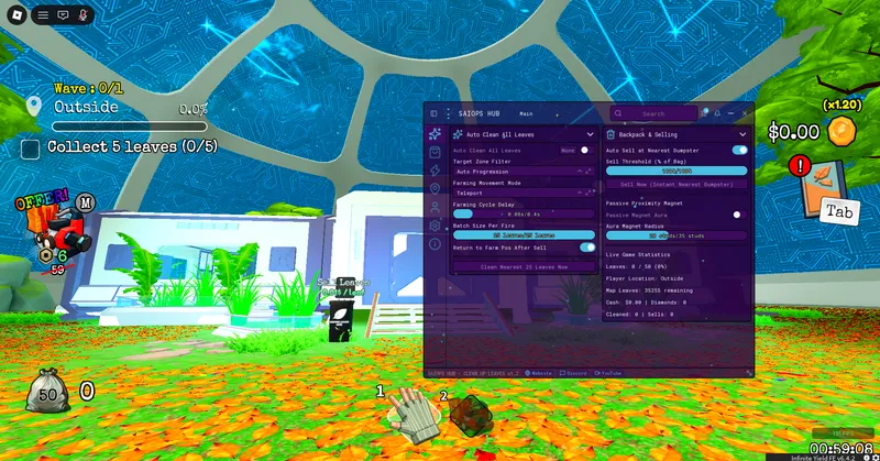 Leaf Magnet Aura | Auto Sell | Auto Upgrade AND MUCH MORE!!!