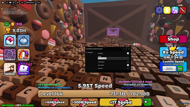 Leo4kiddzzs Keyboard escape world 1 Autofarm