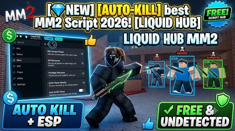 Liquid Hub | Auto Shoot, Auto Kill, ESP, Status