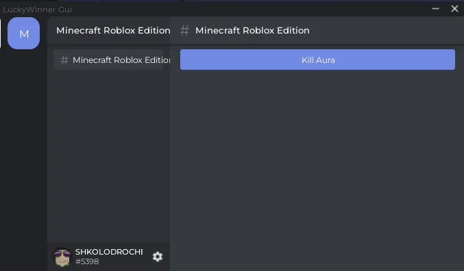 Minecraft Roblox | LuckyWinner GUI