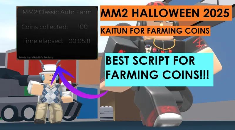 Murder Mystery 2 MM2 CLASSIC AUTO FARM | HALLOWEEN 2025 | EXCLUSIVE FOR FARM!